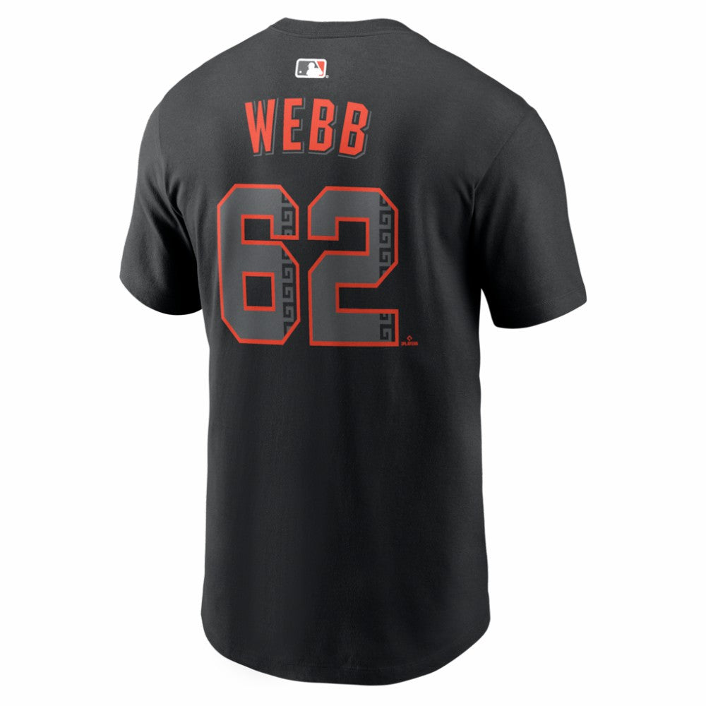 Logan Webb San Francisco Giants Alternate Name & Number T-Shirt Black | Nike