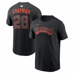 Matt Chapman San Francisco Giants Alternate Name & Number T-Shirt Black | Nike