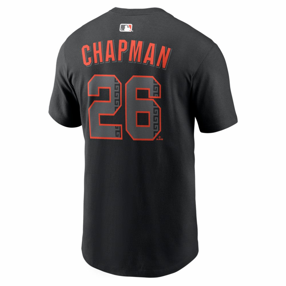 Matt Chapman San Francisco Giants Alternate Name & Number T-Shirt Black | Nike