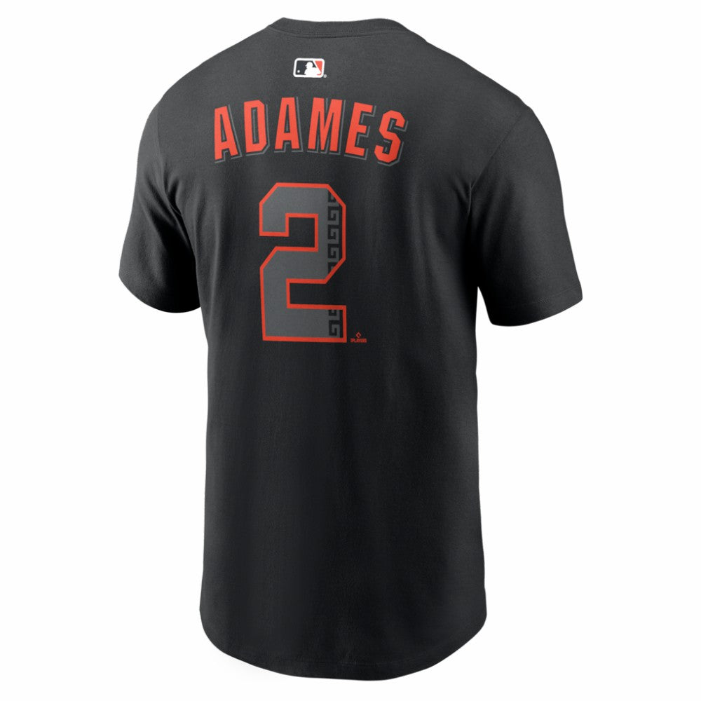 Willy Adames San Francisco Giants Alternate Name & Number T-Shirt Black | Nike
