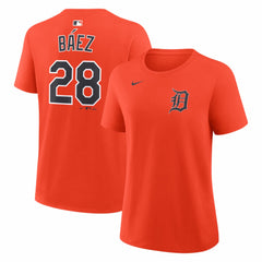 Javier Báez Detroit Tigers Women's Name & Number T-Shirt Orange | Nike
