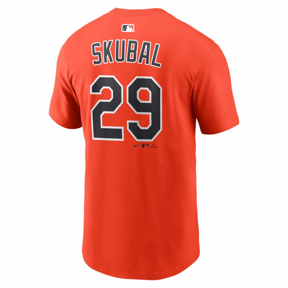 Tarik Skubal Detroit Tigers Name & Number T-Shirt Orange | Nike