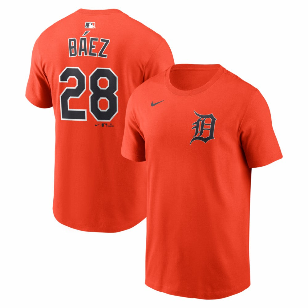 Javier Báez Detroit Tigers Name & Number T-Shirt Orange | Nike