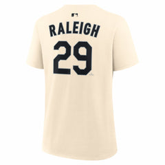 Cal Raleigh Seattle Mariners Women's Name & Number T-Shirt Natural | Nike