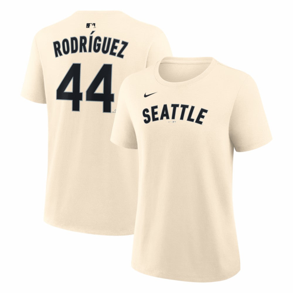 Julio Rodriguez Seattle Mariners Women's Name & Number T-Shirt Natural | Nike