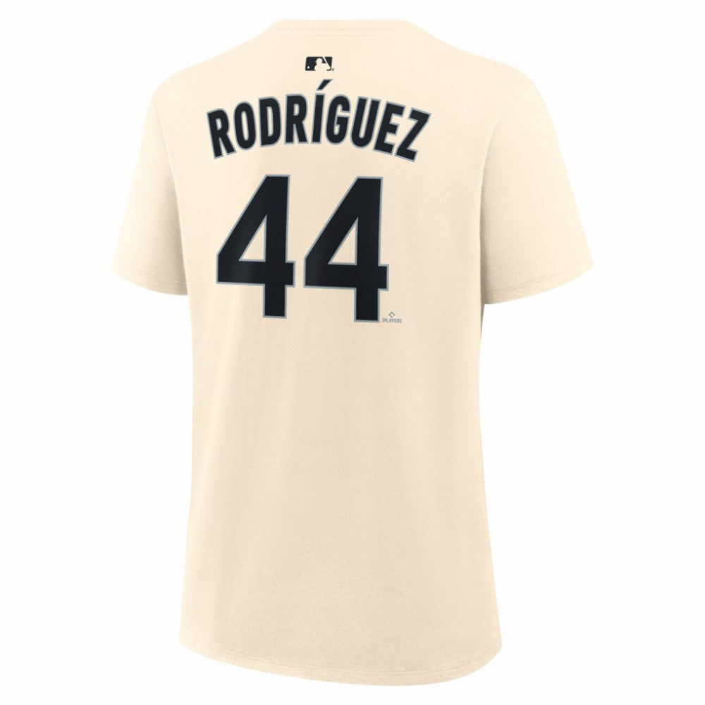 Julio Rodriguez Seattle Mariners Women's Name & Number T-Shirt Natural | Nike