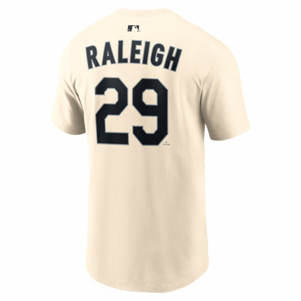 Cal Raleigh Seattle Mariners Name & Number T-Shirt Natural | Nike