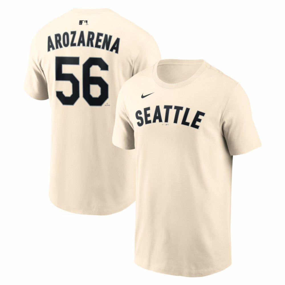 Randy Arozarena Seattle Mariners Name & Number T-Shirt Natural | Nike