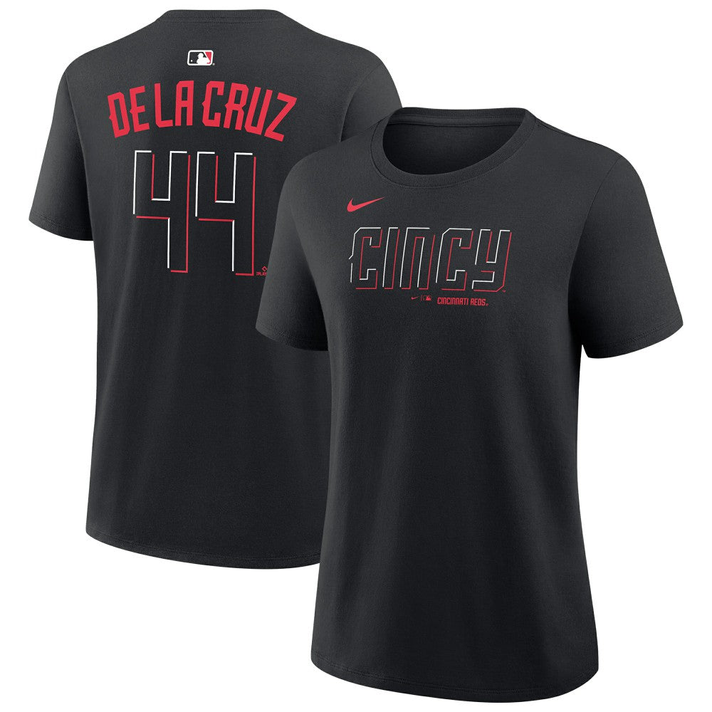 Elly De La Cruz Cincinnati Reds Women's Name & Number T-Shirt Black | Nike