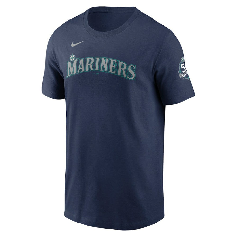 Cal Raleigh Seattle Mariners 50th Season Name & Number T-Shirt Navy | Nike