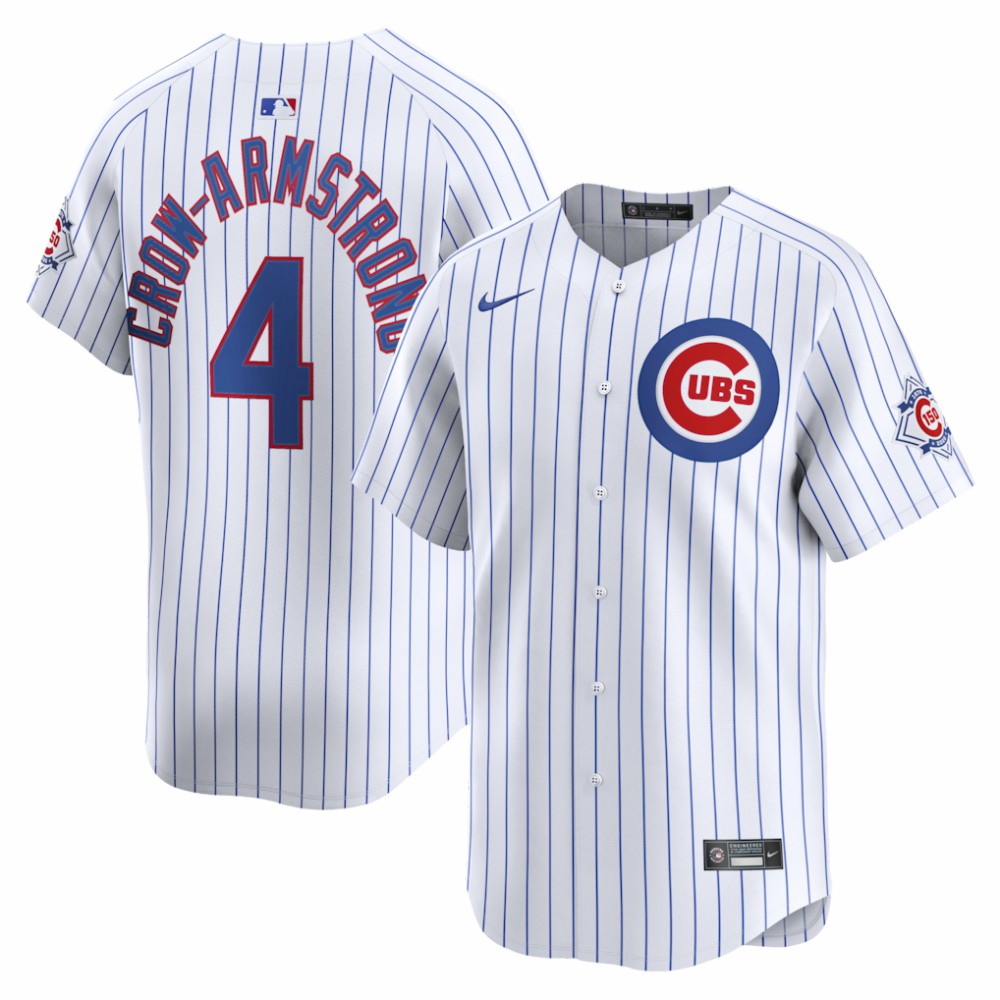 Pete Crow-Armstrong Chicago Cubs 150th Anniversary Limited Jersey - White