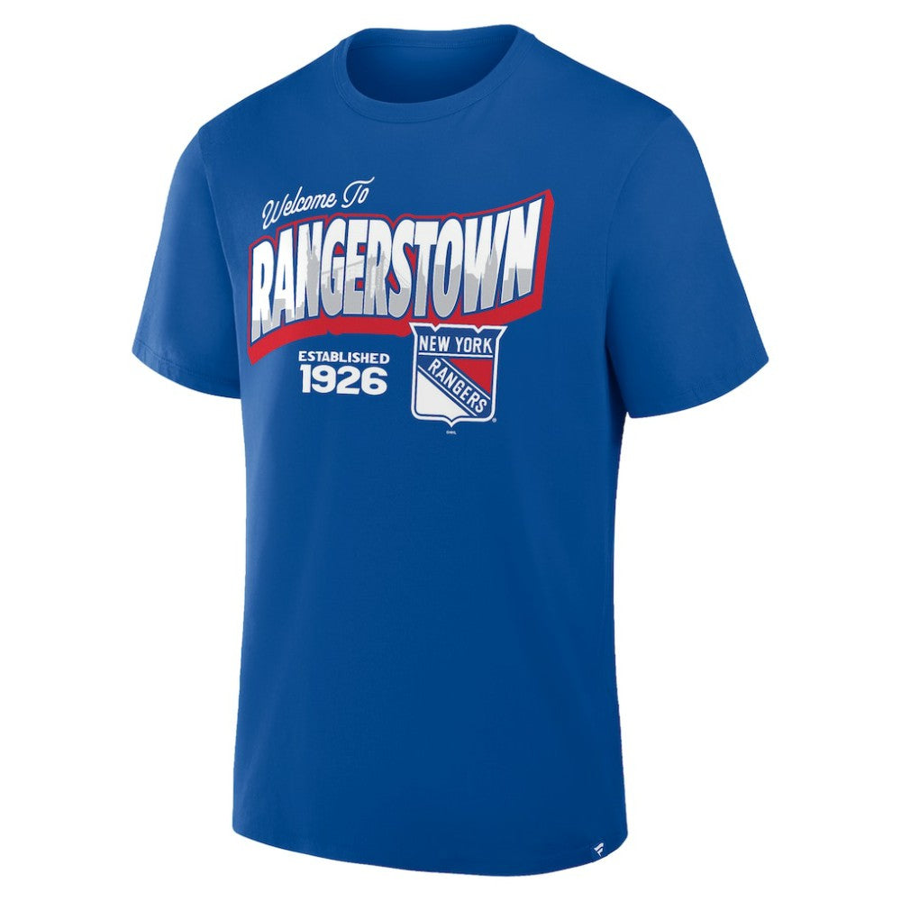 New York Rangers Fanatics Hometown Local T-Shirt Blue