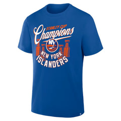 New York Islanders Fanatics 4x Stanley Cup Champions T-Shirt Royal