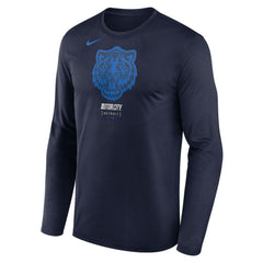 Detroit Tigers City Connect Legend Dri-FIT Long Sleeve T-Shirt Navy | Nike