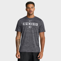 Cincinnati Reds Velocity Dri-FIT T-Shirt Black | Nike