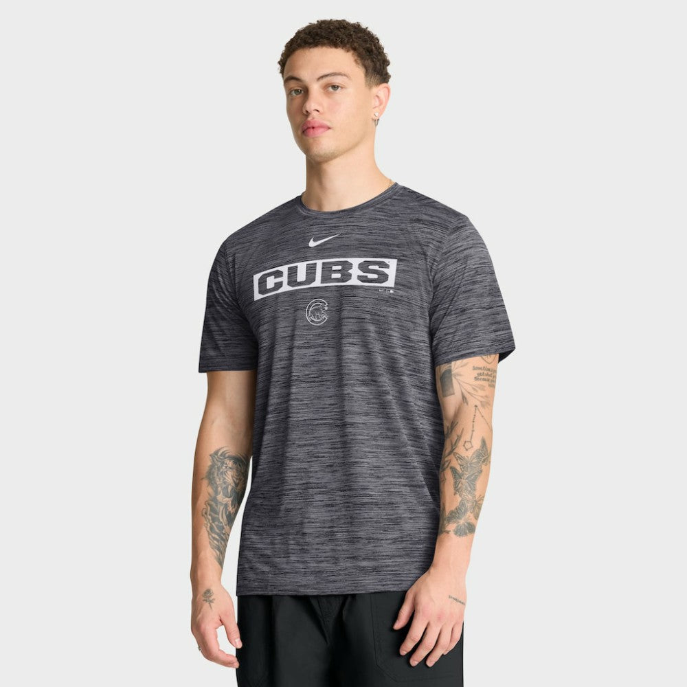Chicago Cubs Velocity Dri-FIT T-Shirt Black | Nike