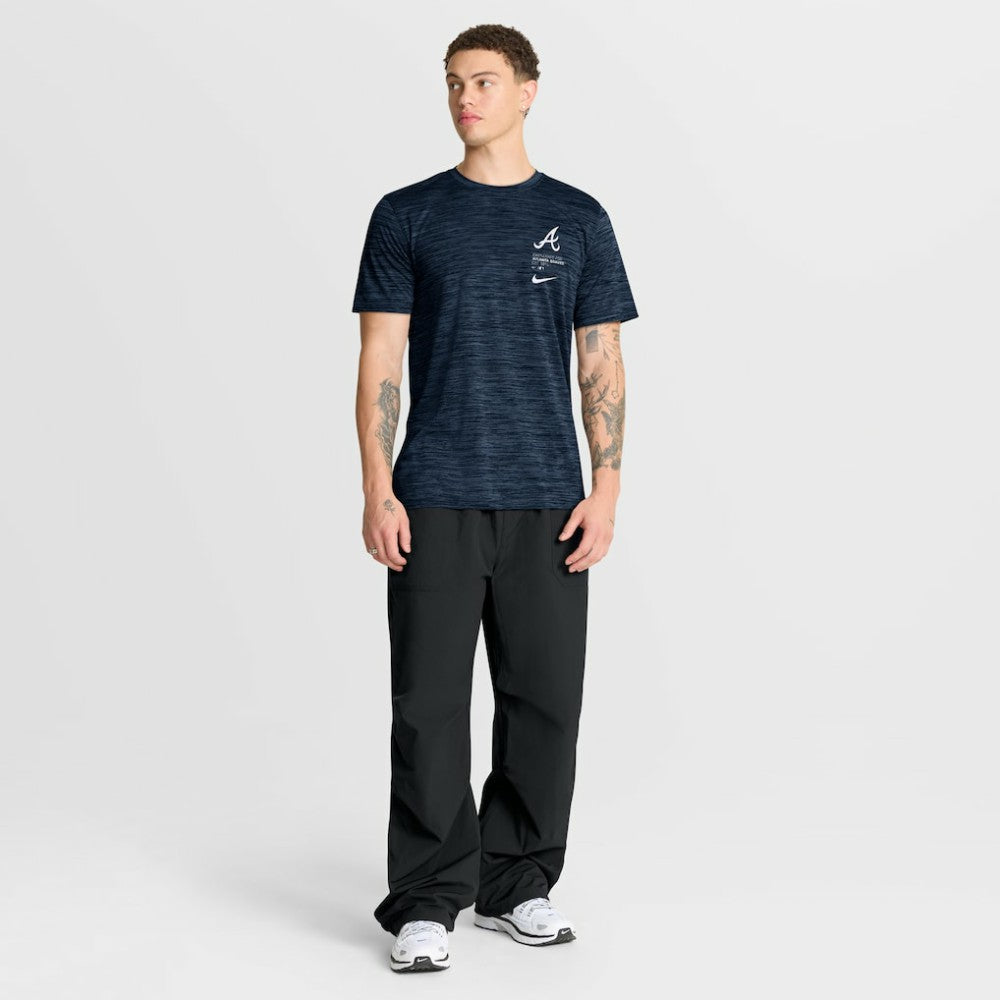Atlanta Braves Velocity Dri-FIT T-Shirt Navy | Nike