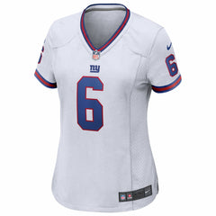 Jaxson Dart New York Giants Women's Alternate Vintage White Game Jersey - White