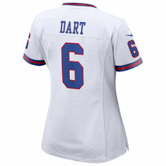 Jaxson Dart New York Giants Women's Alternate Vintage White Game Jersey - White