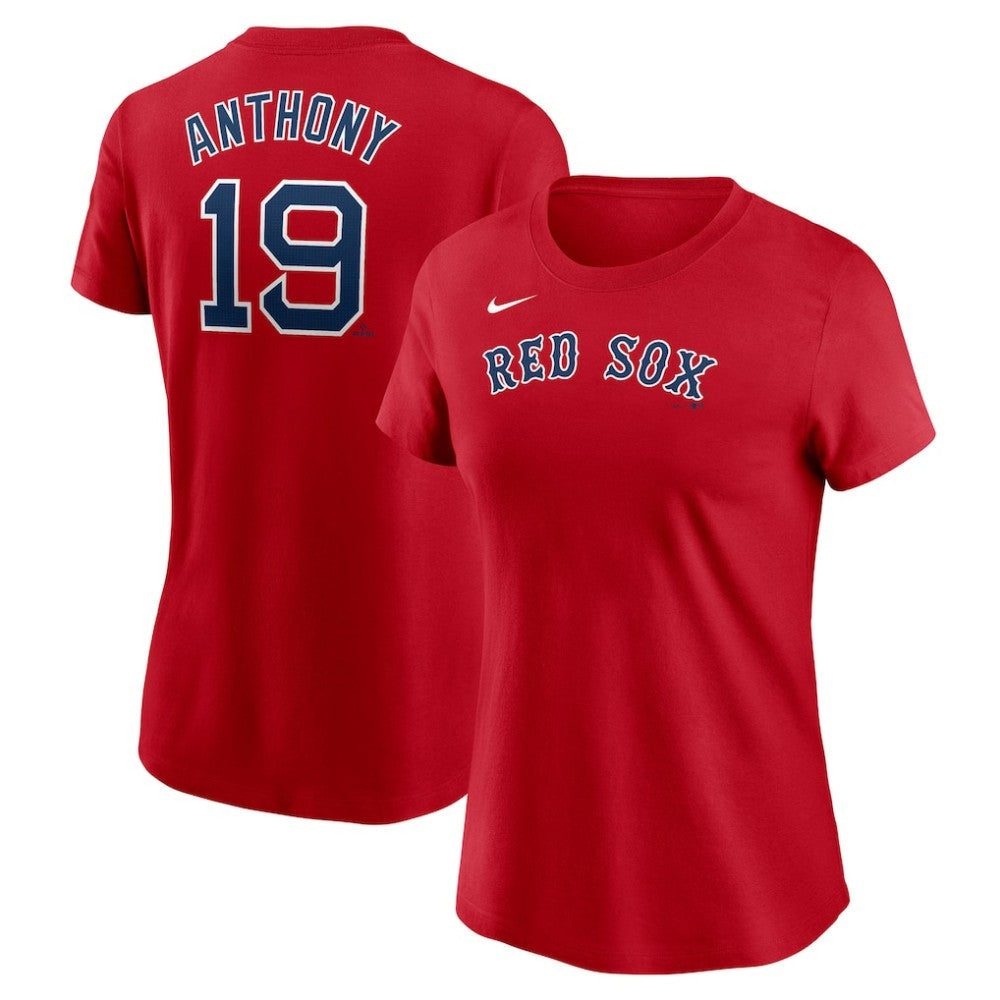 Roman Anthony Boston Red Sox Women's Cooperstown Collection Fuse Name & Number T-Shirt Red | Nike