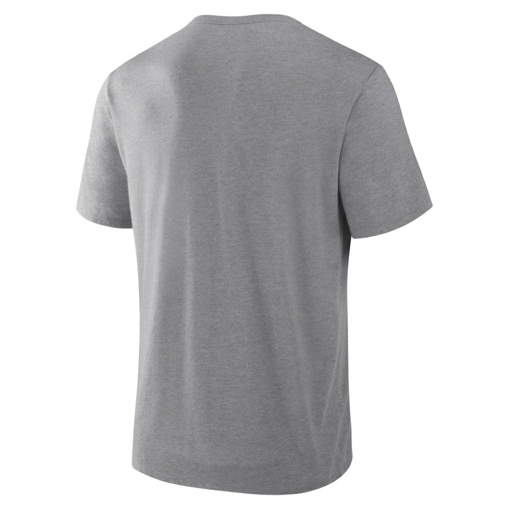 Utah Mammoth Fanatics Tribute Tri-Blend T-Shirt Heather Gray