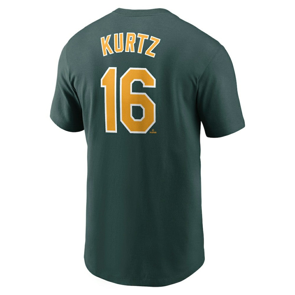 Nick Kurtz Athletics Fuse Name & Number T-Shirt Green | Nike