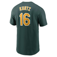 Nick Kurtz Athletics Fuse Name & Number T-Shirt Green | Nike
