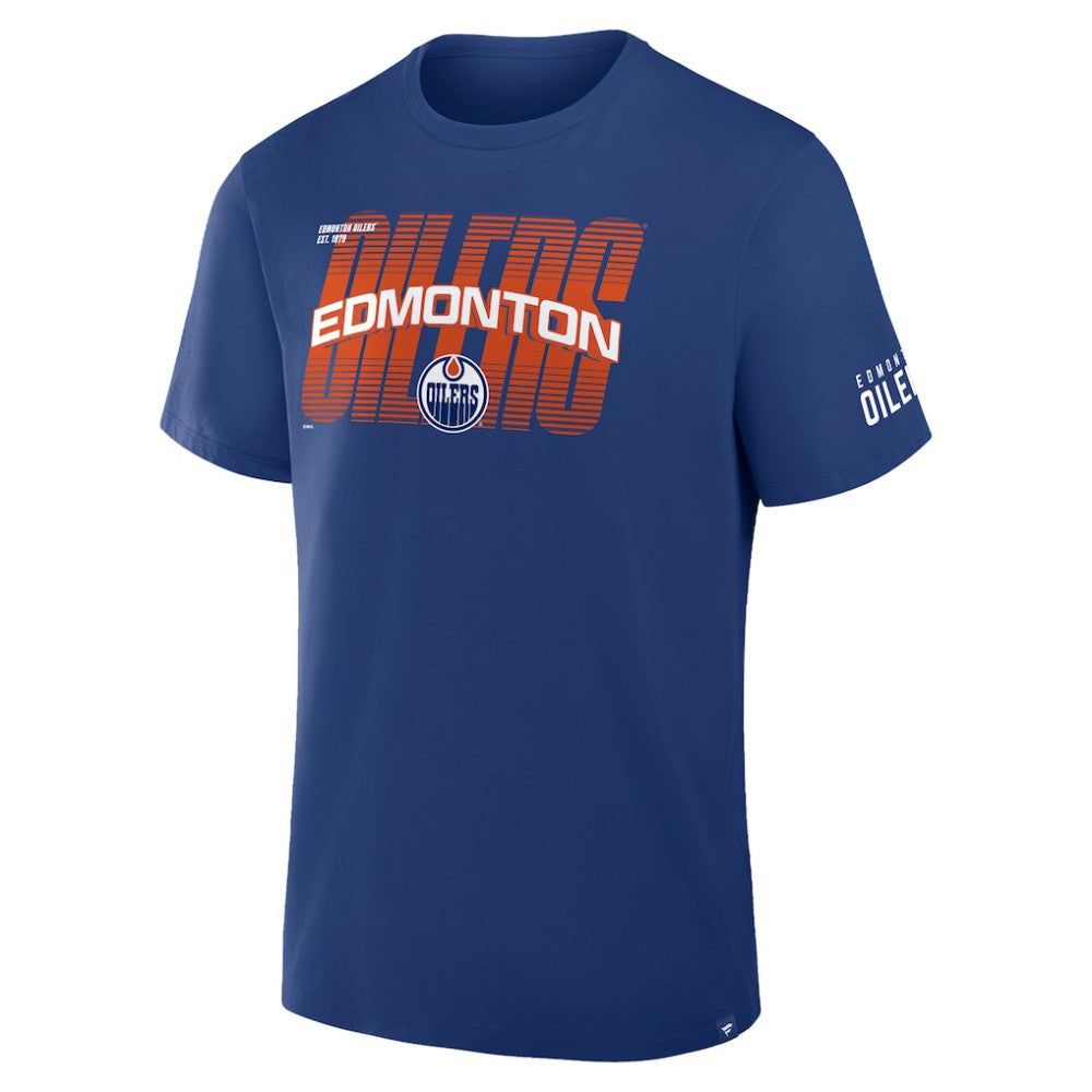 Edmonton Oilers Fanatics Team Vision Legacy T-Shirt Royal