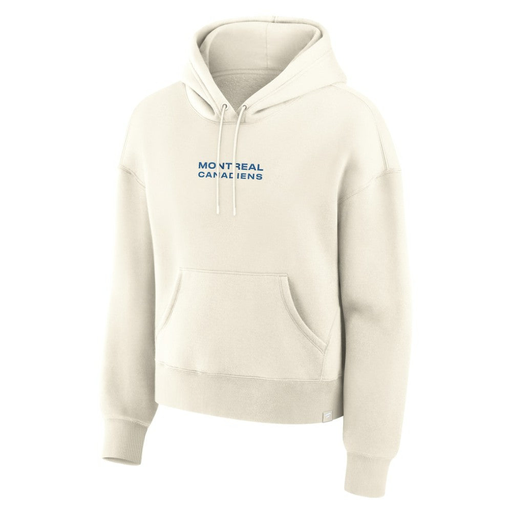 Montreal Canadiens Fanatics Women's Neutral Zone Legacy Hoodie Cream