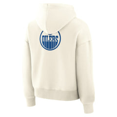 Edmonton Oilers Fanatics Women's Neutral Zone Legacy Hoodie Cream