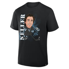 Clayton Keller Utah Mammoth Fanatics Caricature Player T-Shirt Black