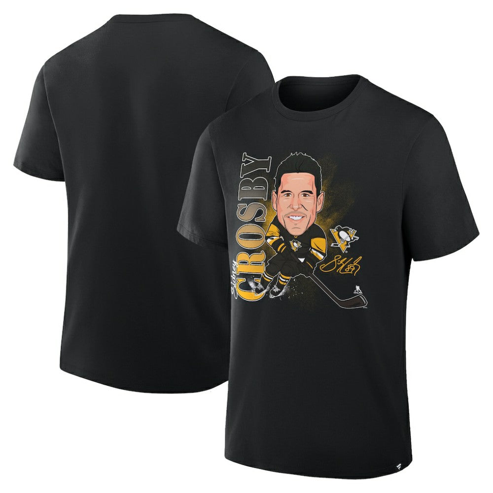 Sidney Crosby Pittsburgh Penguins Fanatics Caricature Player T-Shirt Black