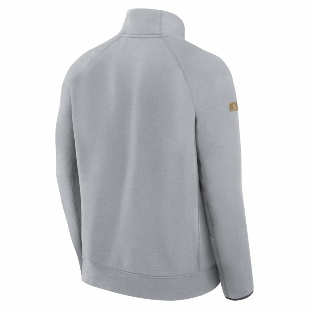 Los Angeles Dodgers 2026 Gold Collection Tech Fleece Half-Zip Pullover Gray | Nike
