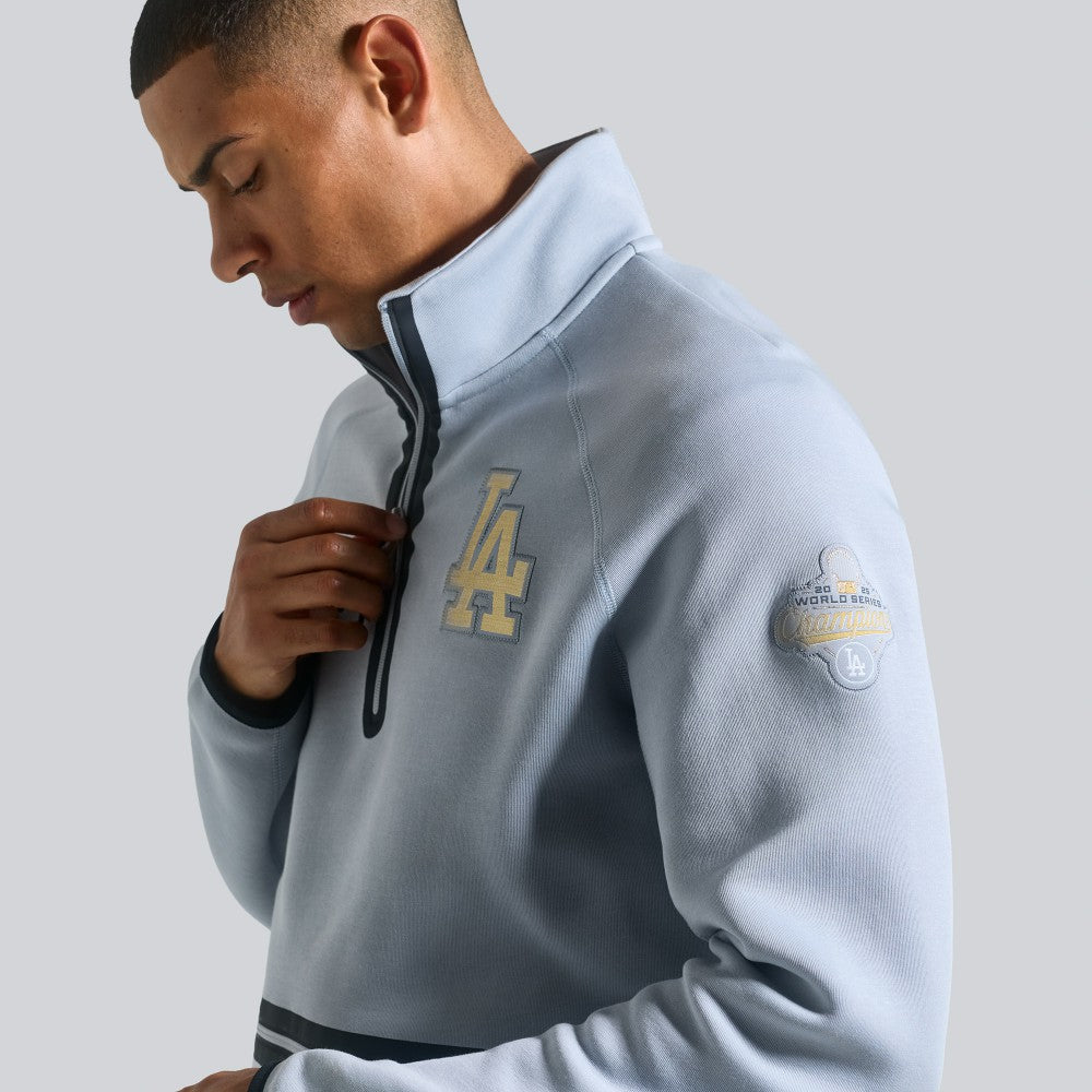 Los Angeles Dodgers 2026 Gold Collection Tech Fleece Half-Zip Pullover Gray | Nike