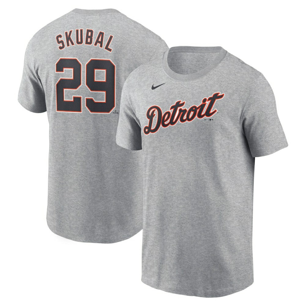Tarik Skubal Detroit Tigers Fuse Name & Number T-Shirt Gray | Nike