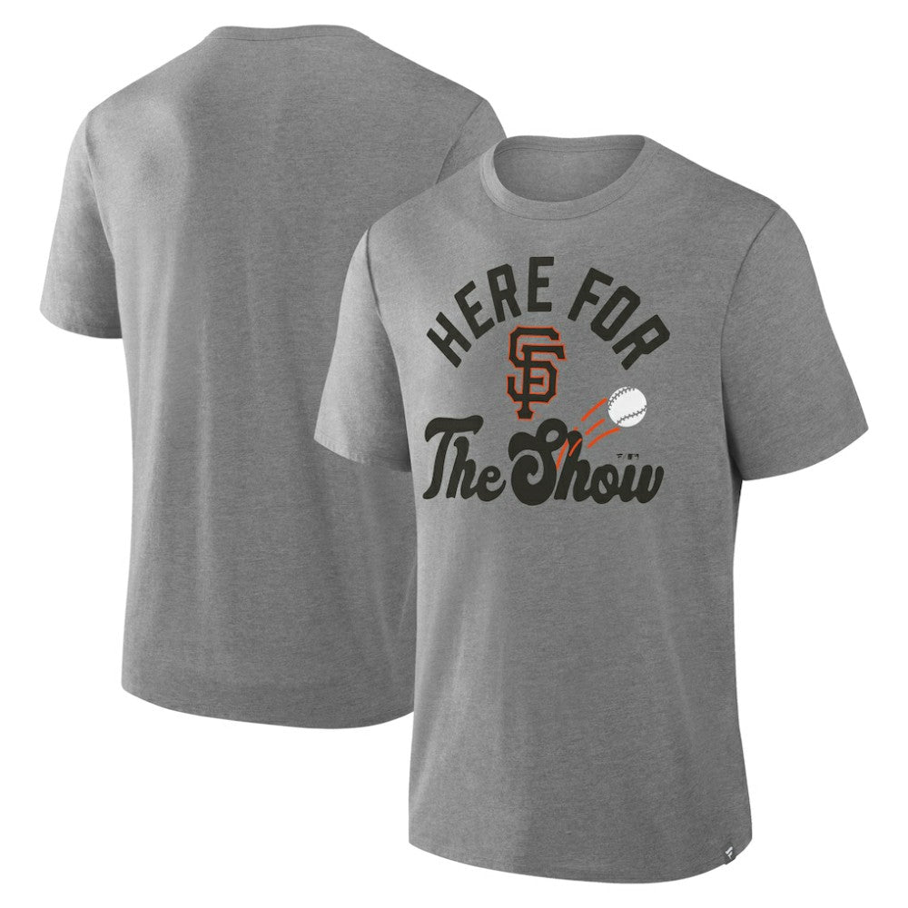 San Francisco Giants Nostalgia Tri-Blend T-Shirt Heather Gray