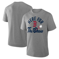 Boston Red Sox Nostalgia Tri-Blend T-Shirt Heather Gray