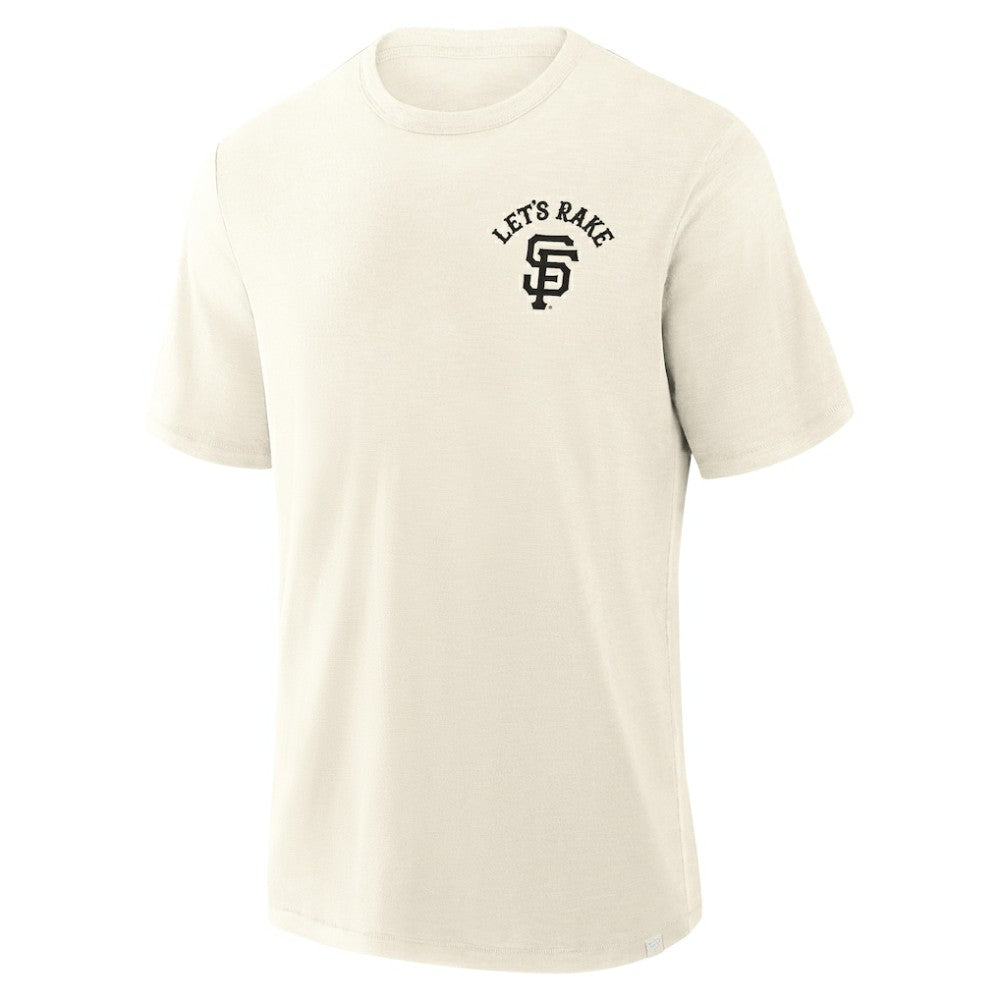 San Francisco Giants Nostalgia Stadium Slub T-Shirt Cream