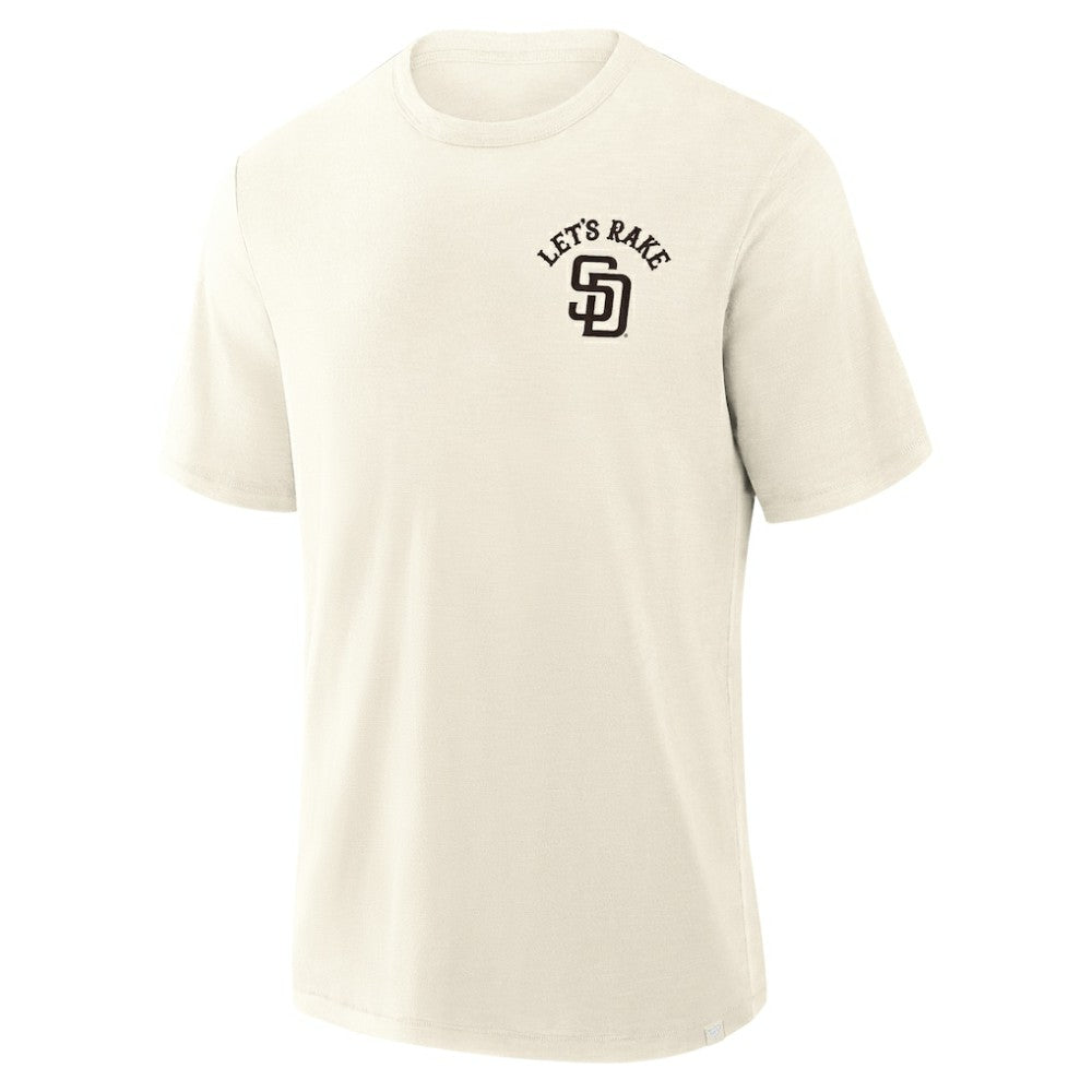San Diego Padres Nostalgia Stadium Slub T-Shirt Cream