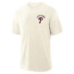 Philadelphia Phillies Nostalgia Stadium Slub T-Shirt Cream
