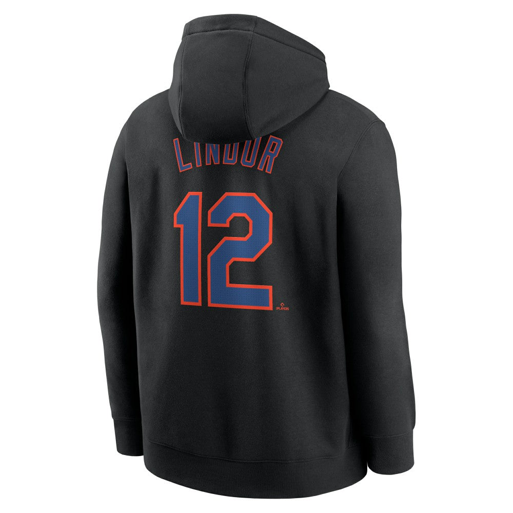 Francisco Lindor New York Mets Player Name & Number Club Pullover Hoodie Black | Nike