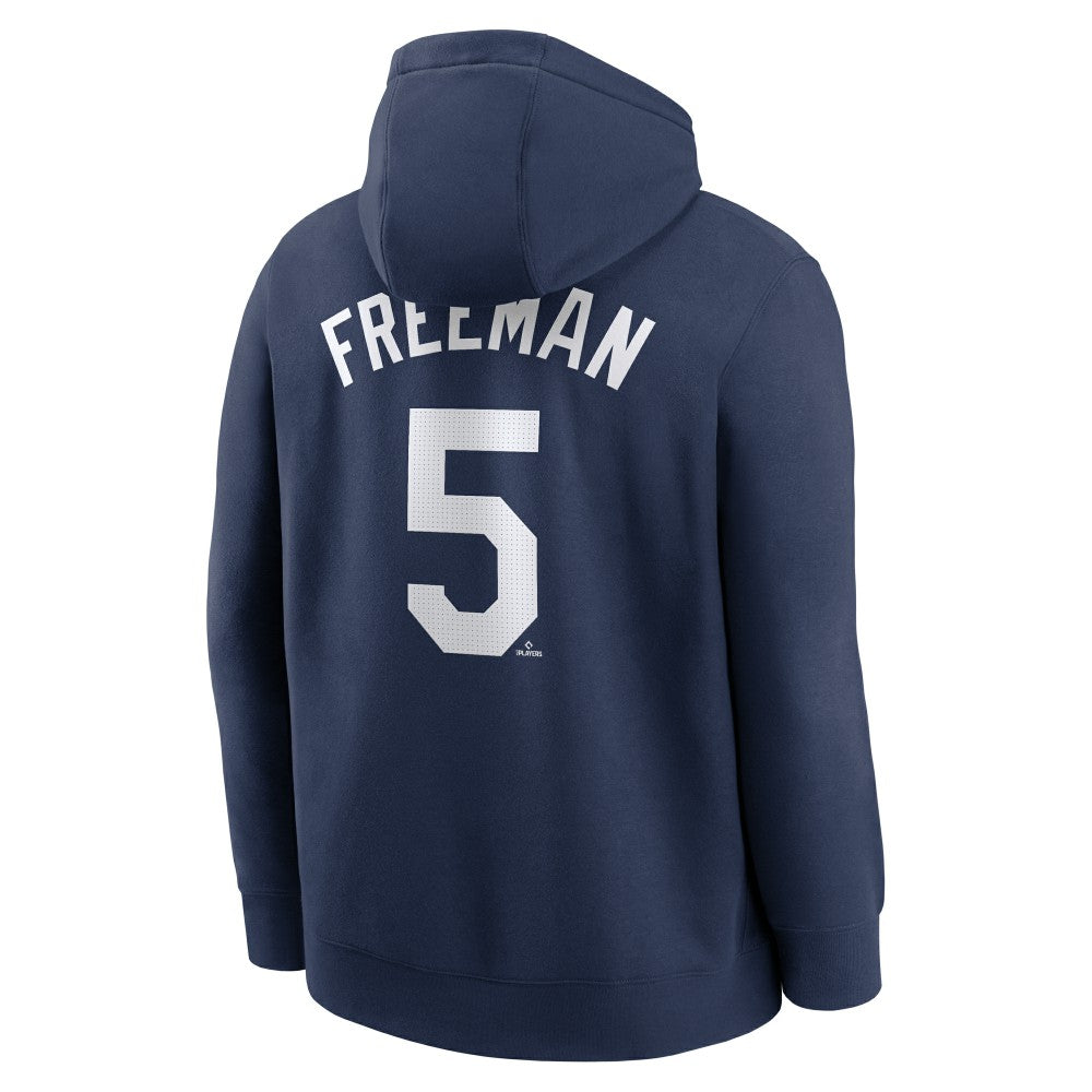 Freddie Freeman Los Angeles Dodgers Player Name & Number Club Pullover Hoodie Navy | Nike