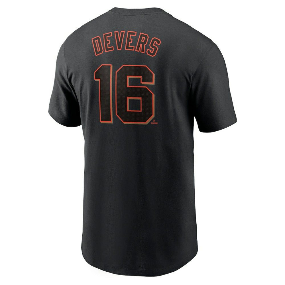 Rafael Devers San Francisco Giants Home Name & Number T-Shirt Black | Nike