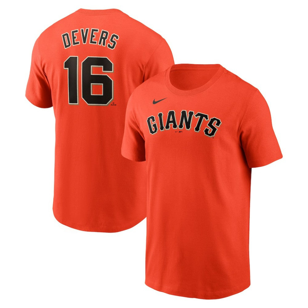 Rafael Devers San Francisco Giants Name & Number T-Shirt Orange | Nike