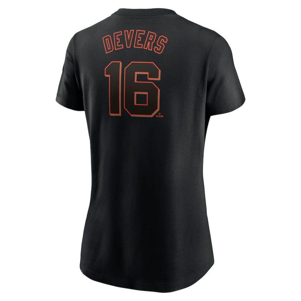 Rafael Devers San Francisco Giants Women's Name & Number T-Shirt Black | Nike