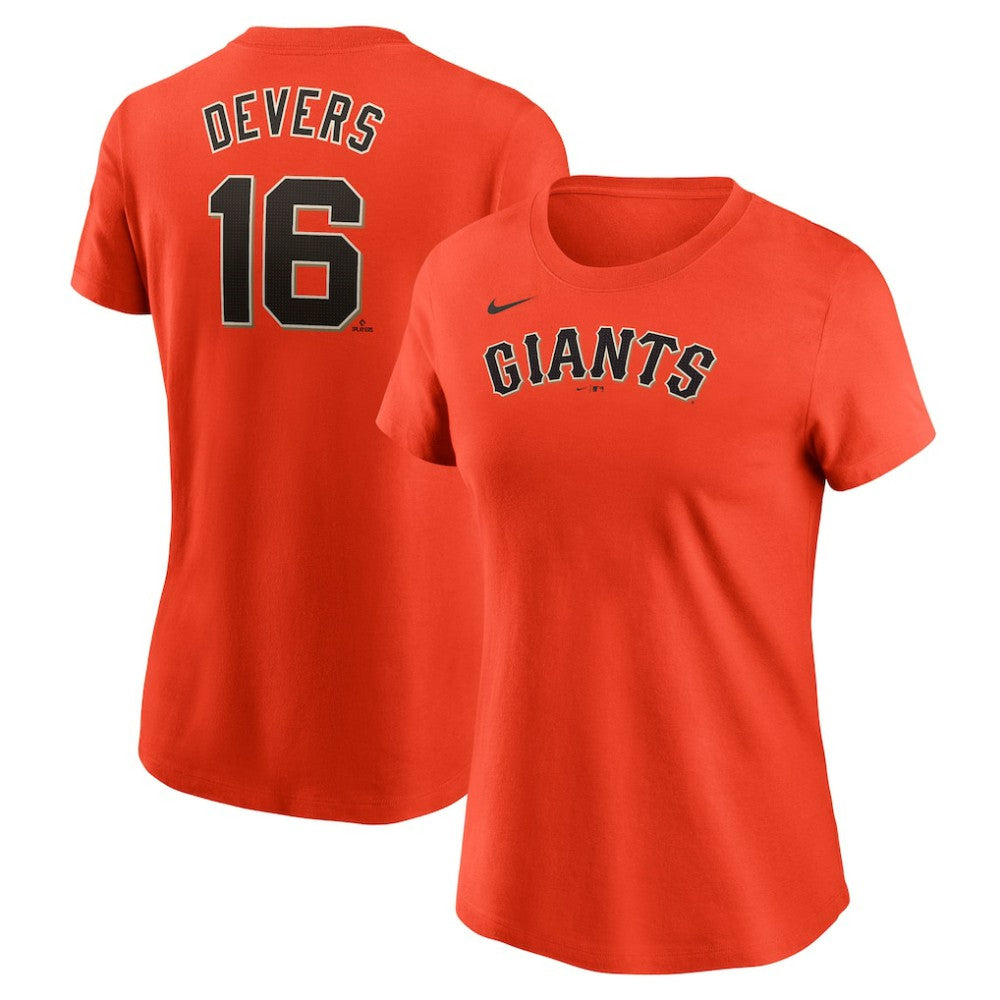 Rafael Devers San Francisco Giants Women's Name & Number T-Shirt Orange | Nike