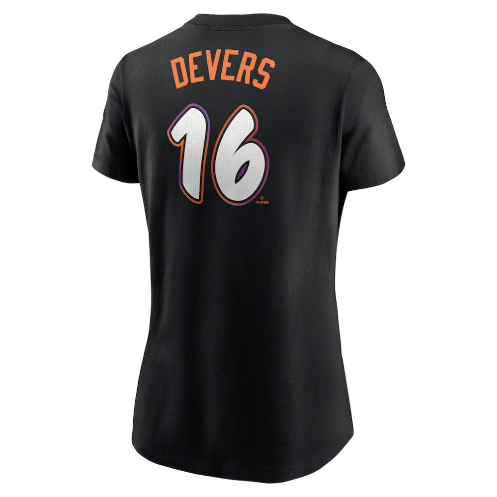 Rafael Devers San Francisco Giants Women's 2025 City Connect Fuse Name & Number T-Shirt Black | Nike