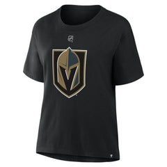 Mitch Marner Vegas Golden Knights Fanatics Women's Authentic Stack Name & Number T-Shirt Black