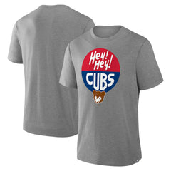 Chicago Cubs Tribute IYKYK Tri-Blend T-Shirt Heather Gray