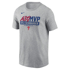Kyle Schwarber Philadelphia Phillies 2025 MLB All-Star Game MVP T-Shirt Heather Gray | Nike